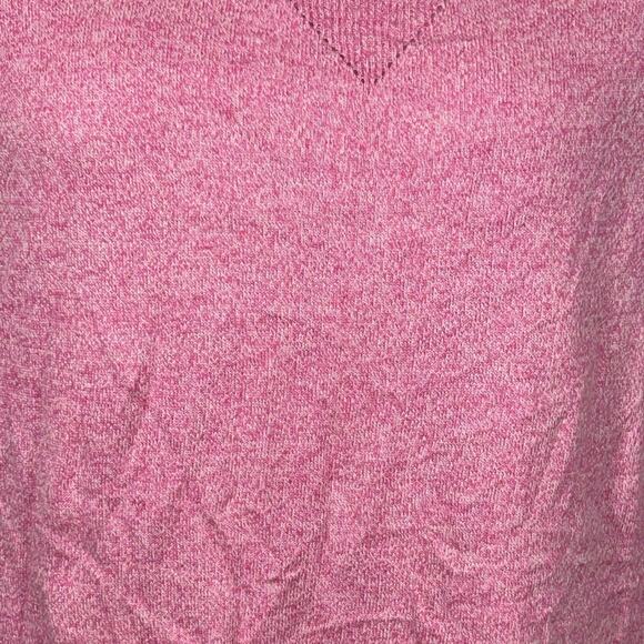 American Eagle Outfitters Mixed Stich Scoop Neck Off The Shoulder Sweater Pink M - Picture 7 of 12